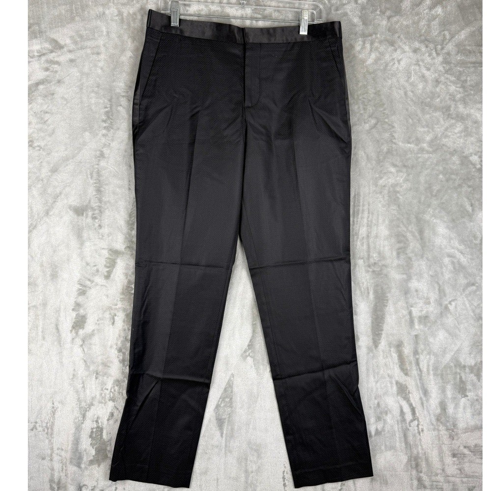 Express Photographer Slim Fit Textured‎ Dress Pants Black 32x32 Mens Formal